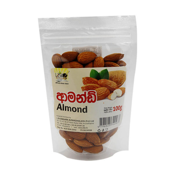 Pure Almond - 100g ආමන්ඩ් ඇට